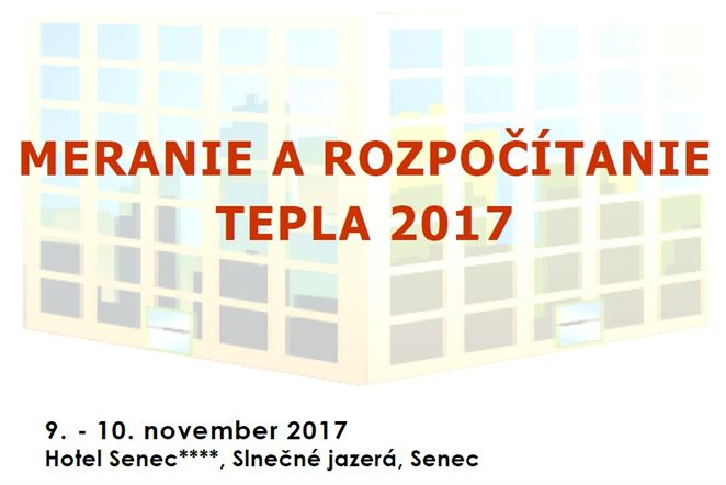 Pozvánka na konferenciu: MERANIE A ROZPOČÍTANIE TEPLA 2017