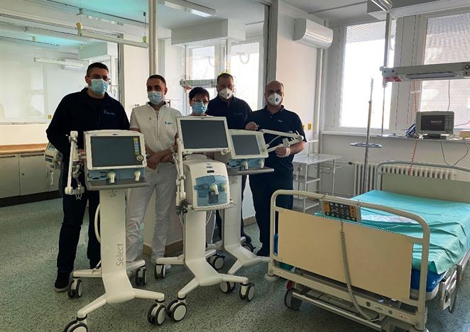 Slovnaft daroval nemocnici šesť pľúcnych ventilátorov