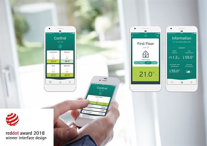 Red Dot Award 2018 získala aplikácia Vaillant