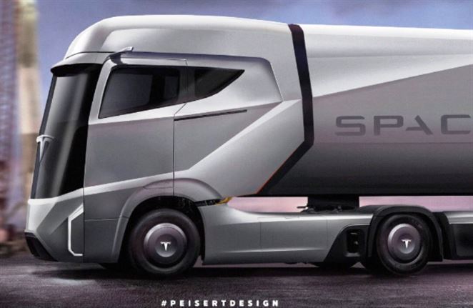 elektrický nákladiak Tesla